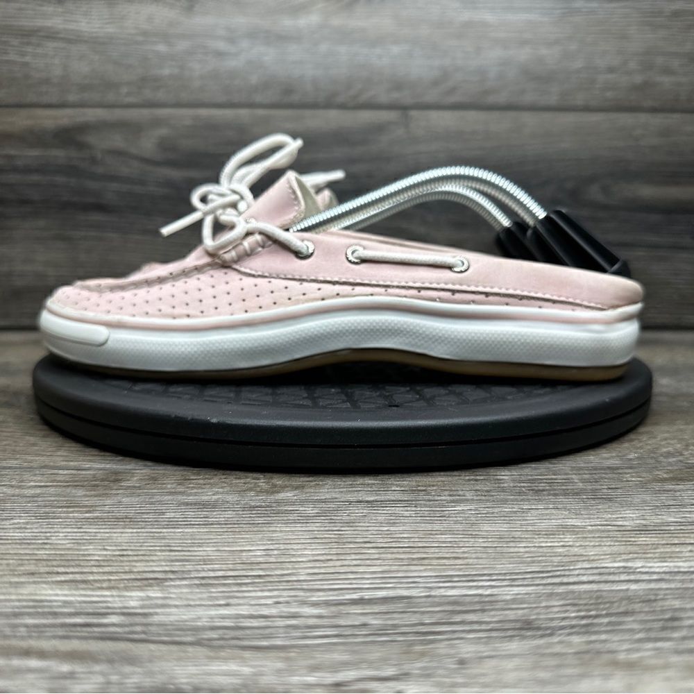 WOMENS SPERRY TOPSIDER BEIGE PINK-NUDE LOAFERS-CUSHION INSOLE--EUC-Size 9 - Picture 7 of 8